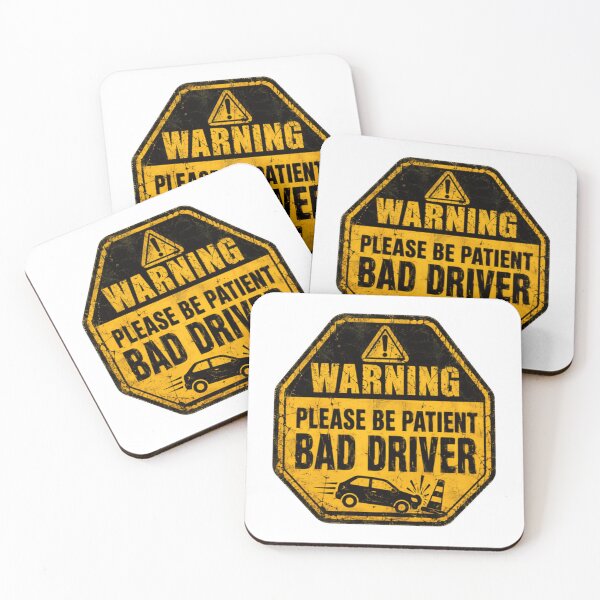 Item preview, Warning Please Be Patient Bad Driver Funny Driving Humor New Driver designed and sold by HumansStuck12.