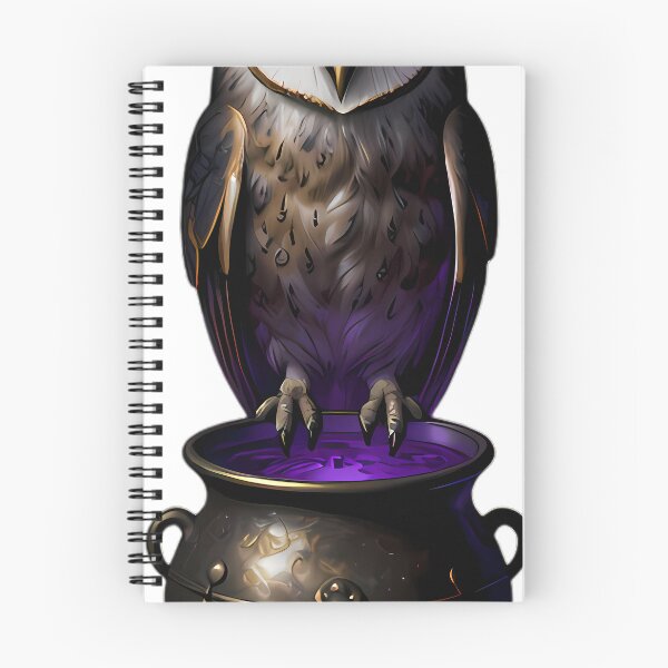 Item preview, Gothic Barn Owl Nightshade Cauldron designed and sold by IllumeInk.