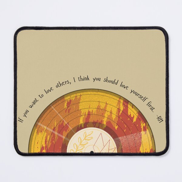 Item preview, BTS RM Love Yourself Quote Vinyl Record Sticker - Kpop Aesthetic Decal designed and sold by velvetwings.