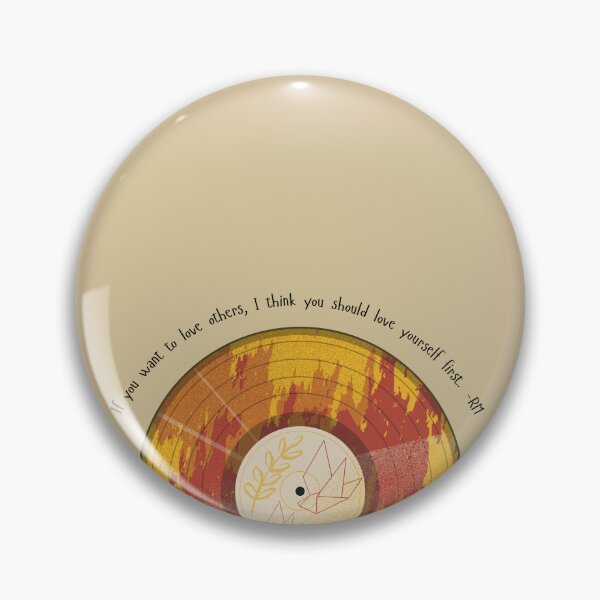 Item preview, BTS RM Love Yourself Quote Vinyl Record Sticker - Kpop Aesthetic Decal designed and sold by velvetwings.