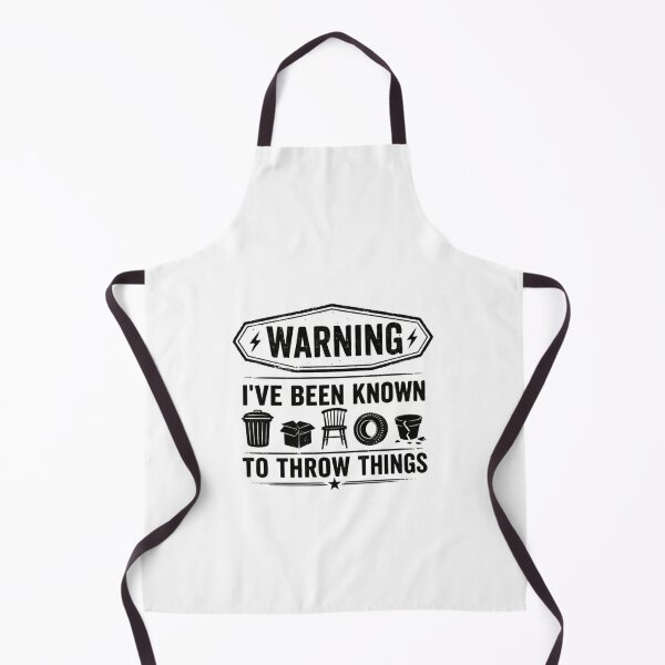 Item preview, Warning I've Been Known To Throw Things Temper Frustration Humor Personality designed and sold by HumansStuck12.