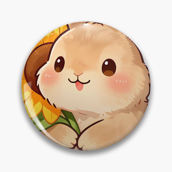 Item preview, Cute Lop-Eared Bunny Hugging Sunflower designed and sold by pumsquare.