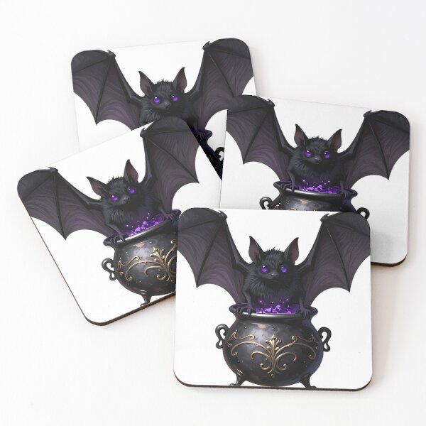 Item preview, Gothic Fruit Bat Amethyst Cauldron designed and sold by IllumeInk.
