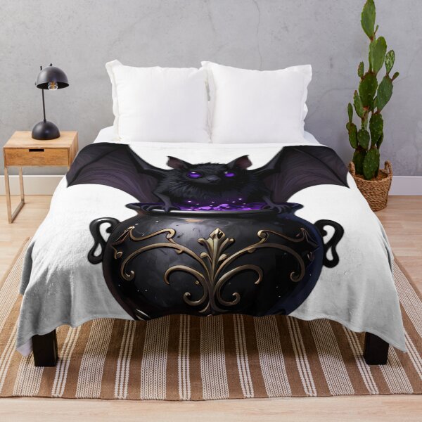 Item preview, Gothic Fruit Bat Amethyst Cauldron designed and sold by IllumeInk.