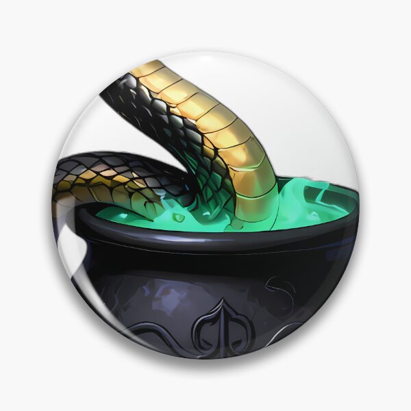 Item preview, Gothic Horned Viper Viridian Cauldron designed and sold by IllumeInk.
