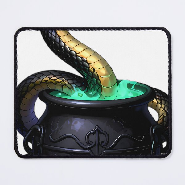 Item preview, Gothic Horned Viper Viridian Cauldron designed and sold by IllumeInk.