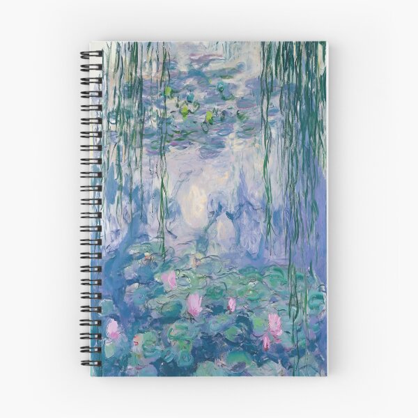 Item preview, Water Lilies by Claude Monet Fan Art Watercolor Painting Vintage Botanical Floral Flowers Nature Digital Illustration designed and sold by Matt_Smith.