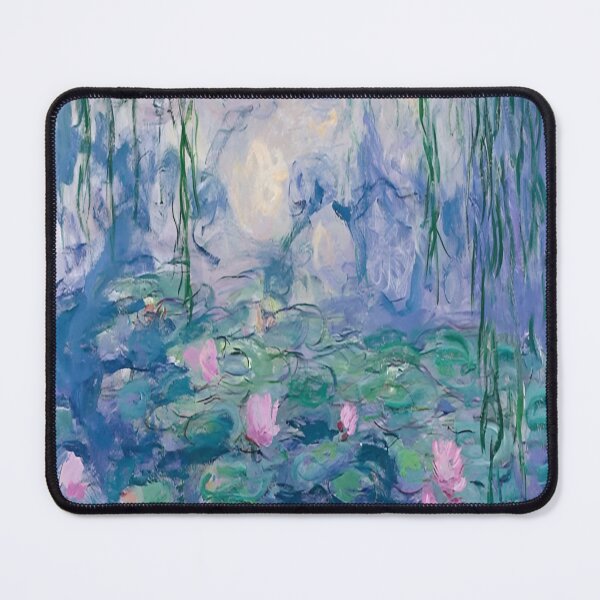 Item preview, Water Lilies by Claude Monet Fan Art Watercolor Painting Vintage Botanical Floral Flowers Nature Digital Illustration designed and sold by Matt_Smith.