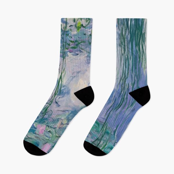 Item preview, Water Lilies by Claude Monet Fan Art Watercolor Painting Vintage Botanical Floral Flowers Nature Digital Illustration designed and sold by Matt_Smith.