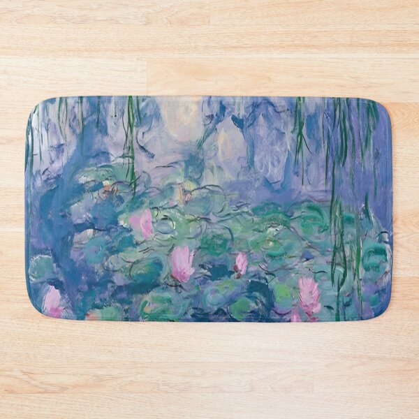 Item preview, Water Lilies by Claude Monet Fan Art Watercolor Painting Vintage Botanical Floral Flowers Nature Digital Illustration designed and sold by Matt_Smith.