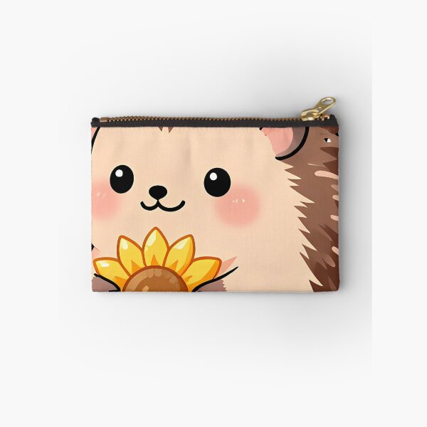 Item preview, Cute Hedgehog Hugging Little Sunflower designed and sold by pumsquare.
