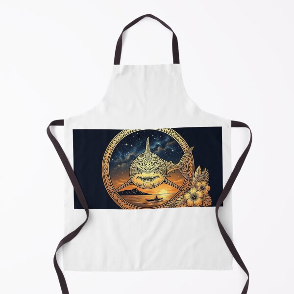 Item preview, Mystic Polynesian Shark — Golden Tatau Art, Ocean Sunset Design designed and sold by Hawaii26.