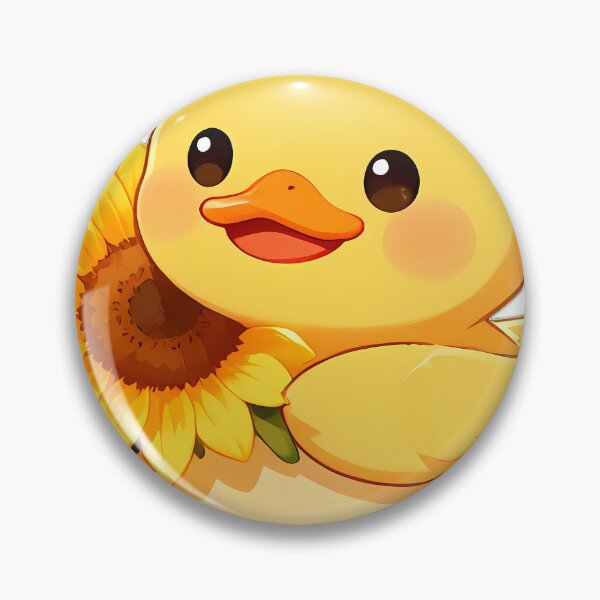 Item preview, Cute Duckling with Big Sunflower Blossom designed and sold by pumsquare.