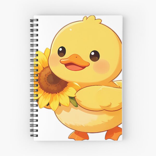 Item preview, Cute Duckling with Big Sunflower Blossom designed and sold by pumsquare.
