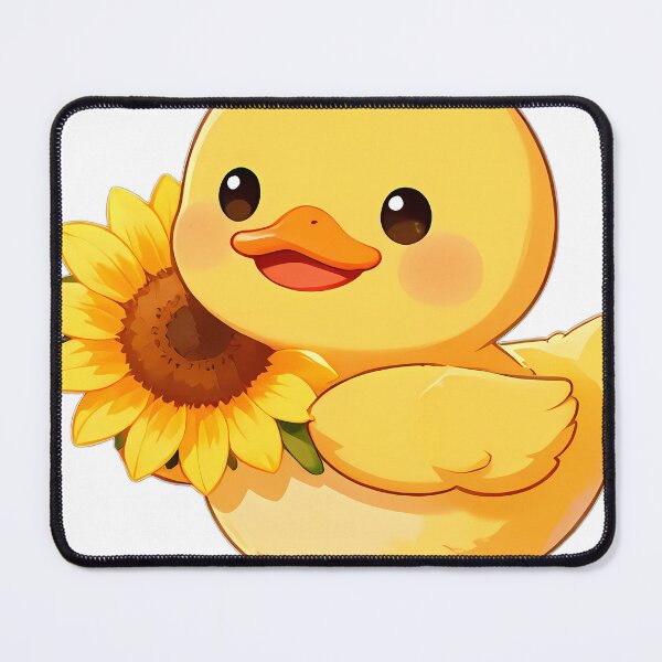 Item preview, Cute Duckling with Big Sunflower Blossom designed and sold by pumsquare.