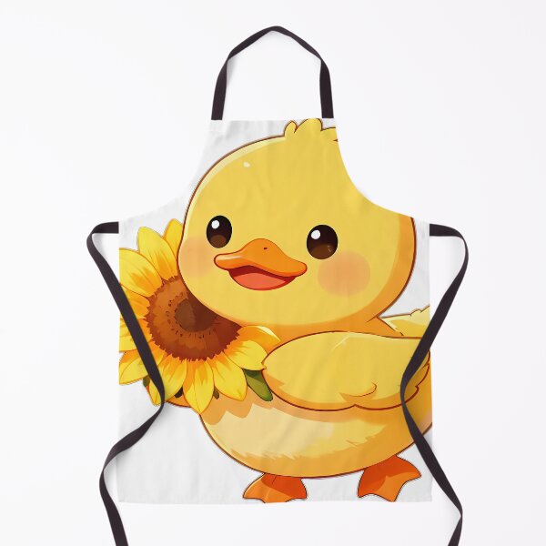 Item preview, Cute Duckling with Big Sunflower Blossom designed and sold by pumsquare.