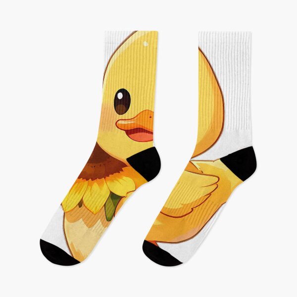 Item preview, Cute Duckling with Big Sunflower Blossom designed and sold by pumsquare.