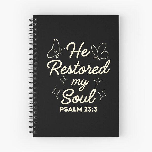 Item preview, He Restored my Soul - Bible Quotes designed and sold by MoriaStore.