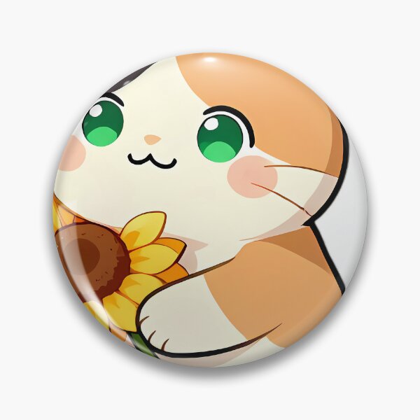 Item preview, Cute Calico Cat Hugging Bright Sunflower designed and sold by pumsquare.