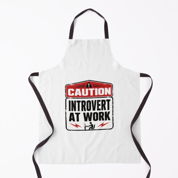 Item preview, Caution Introvert At Work Workplace Humor For Introverts designed and sold by HumansStuck12.