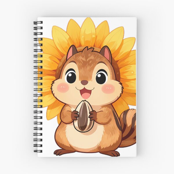 Item preview, Cute Chipmunk with Sunflower and Seeds designed and sold by pumsquare.