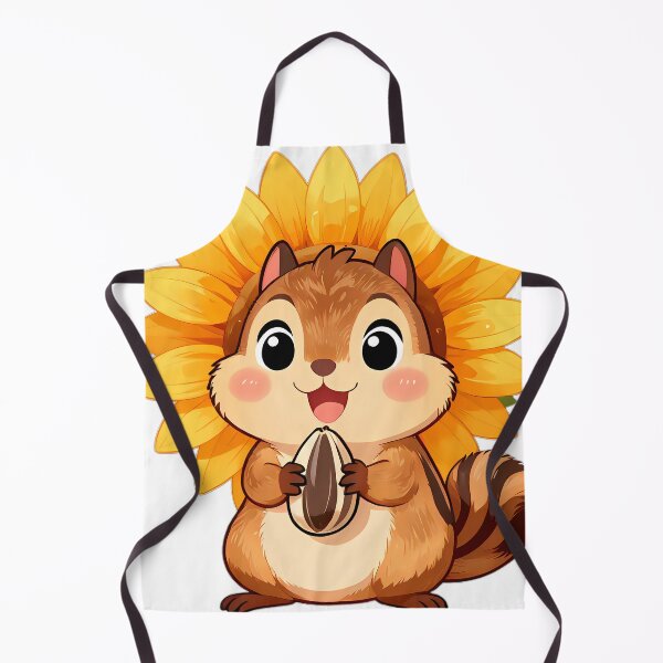Item preview, Cute Chipmunk with Sunflower and Seeds designed and sold by pumsquare.