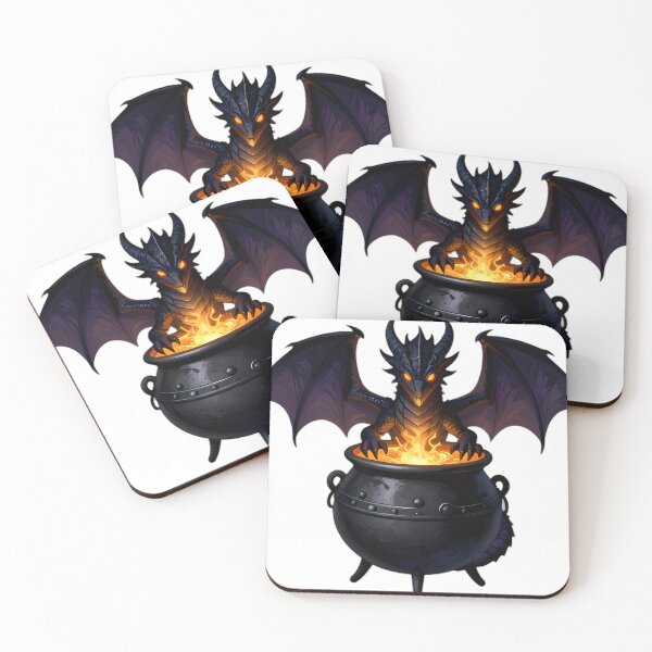 Item preview, Gothic Dragon Wyrmling Dragonfire Cauldron designed and sold by IllumeInk.