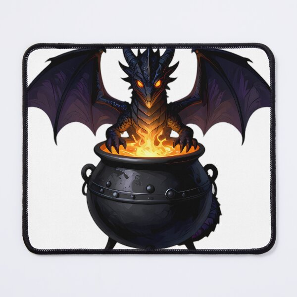 Item preview, Gothic Dragon Wyrmling Dragonfire Cauldron designed and sold by IllumeInk.