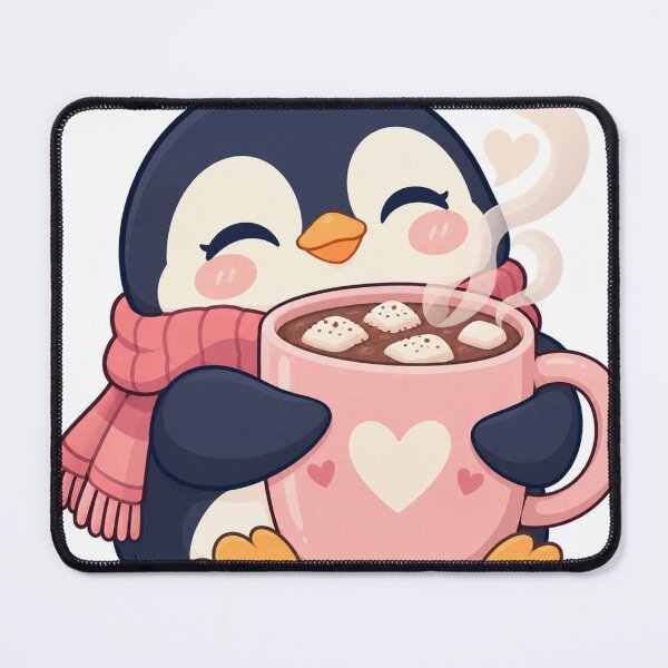Item preview, Round Penguin Hugging A Hot Cocoa designed and sold by S06PMarketing.