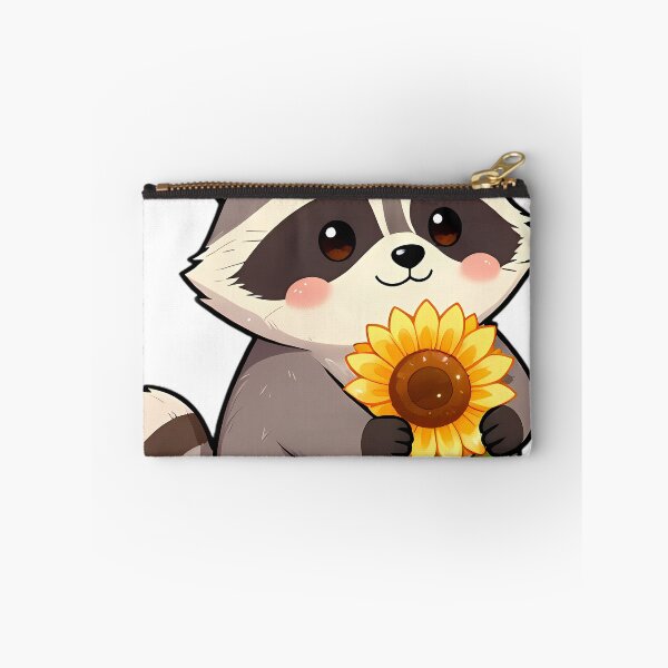 Item preview, Cute Baby Raccoon Hugging Sunflower designed and sold by pumsquare.