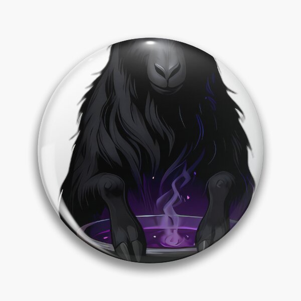 Item preview, Gothic Black Goat Occult Cauldron designed and sold by IllumeInk.