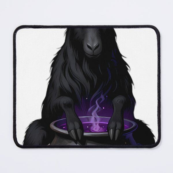 Item preview, Gothic Black Goat Occult Cauldron designed and sold by IllumeInk.