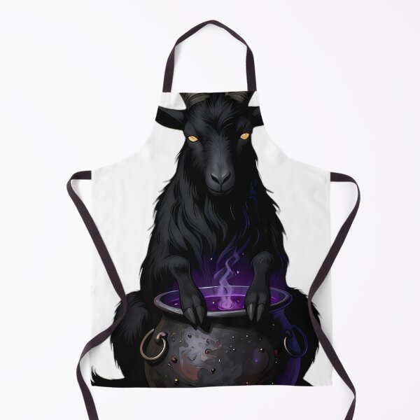Item preview, Gothic Black Goat Occult Cauldron designed and sold by IllumeInk.