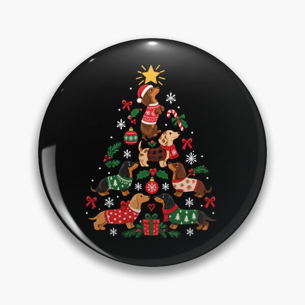 Item preview, Christmas Dachshund Tree Cute Holiday Dog, Funny Dog designed and sold by mraihan.