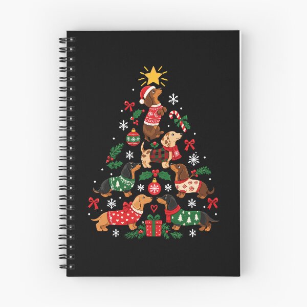 Item preview, Christmas Dachshund Tree Cute Holiday Dog, Funny Dog designed and sold by mraihan.