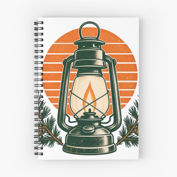 Item preview, Vintage Camping Lantern Pine Graphic designed and sold by S06PMarketing.