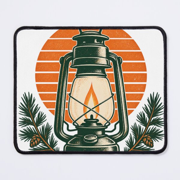 Item preview, Vintage Camping Lantern Pine Graphic designed and sold by S06PMarketing.
