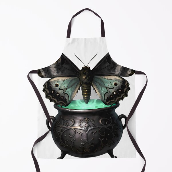 Item preview, Gothic Luna Moth Mint Elixir Cauldron designed and sold by IllumeInk.