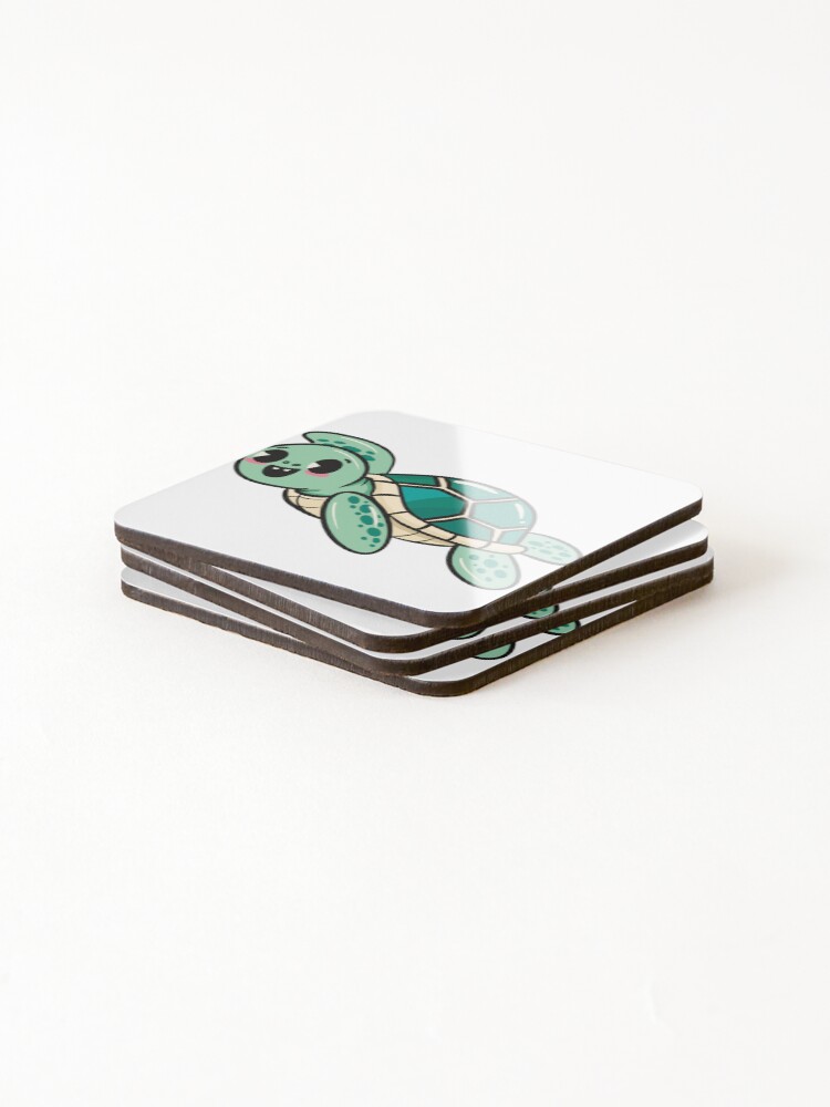 Thumbnail 4 of 5, Coasters (Set of 4), Turtle designed and sold by Ruc-kus.