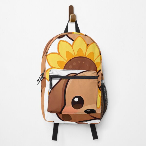 Item preview, Cute Dachshund Puppy Hugging Sunflower designed and sold by pumsquare.