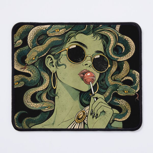 Item preview, Medusa Lollipop Retro Halloween Greek Mythology designed and sold by FableMind.