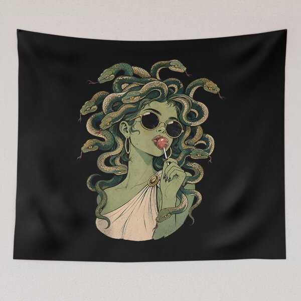 Item preview, Medusa Lollipop Retro Halloween Greek Mythology  designed and sold by FableMind.