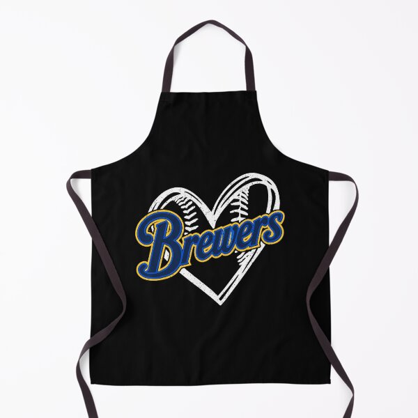 Item preview, Vintage Brewers Baseball Heart Game Day Fan designed and sold by nryum.