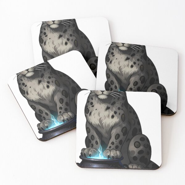 Item preview, Gothic Snow Leopard Azure Cauldron designed and sold by IllumeInk.