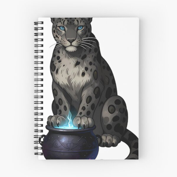 Item preview, Gothic Snow Leopard Azure Cauldron designed and sold by IllumeInk.