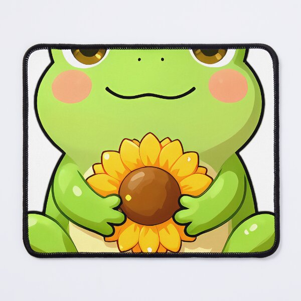 Item preview, Cute Tree Frog Hugging Sunflower designed and sold by pumsquare.