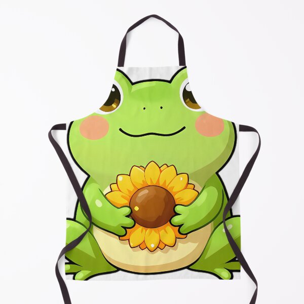 Item preview, Cute Tree Frog Hugging Sunflower designed and sold by pumsquare.