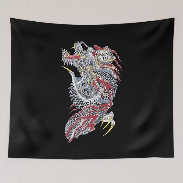 Item preview, Silver Eastern Dragon Japanese Tattoo Art designed and sold by WillaLangosh.