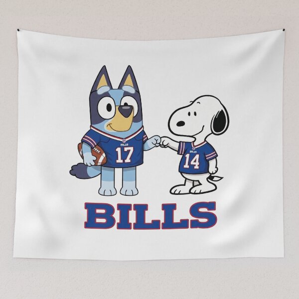 Item preview, Bluey And Snoopy Buffalo Football Buddies designed and sold by DamianRoy88.