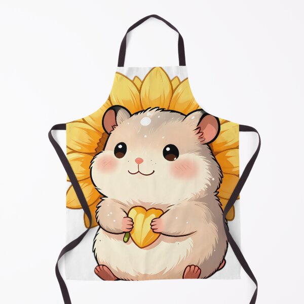 Item preview, Cute Tiny Hamster Holding Big Sunflower designed and sold by pumsquare.
